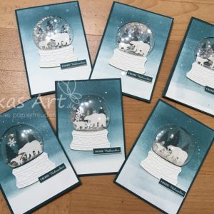 Alle Schneekugel-Karten aus dem Workshop
